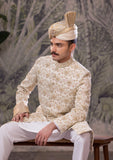 Bin Tayyab Sherwani (TD-1807)  OFF WHITE