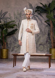 Bin Tayyab Sherwani (TD-1768)  OFF WHITE