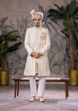 Bin Tayyab Sherwani (TD-1768)  OFF WHITE