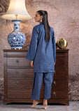 BIN TAYYAB (BT-06) WESTERN 2 PCS STITCH SUIT BLUE