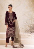 3 Piece Embroidered Velvet BT-4044