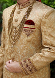 Bin Tayyab Sherwani (TD-1400) Almond Gold