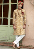 Bin Tayyab Sherwani (TD-1404-2) Maroon Golden