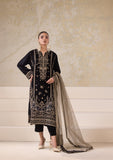 3 Piece Embroidered Velvet BT-4041