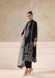 3 Piece Embroidered Velvet BT-4036 Black