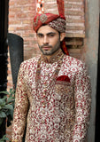 Bin Tayyab Sherwani (TD-1420-5) Multi Red