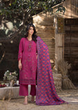 Khaddar (BT112) 3-Piece Stitch Suit Maroon