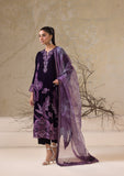 3 Piece Embroidered Velvet BT-3974 Purple