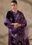 3 Piece Embroidered Velvet BT-3974 Purple